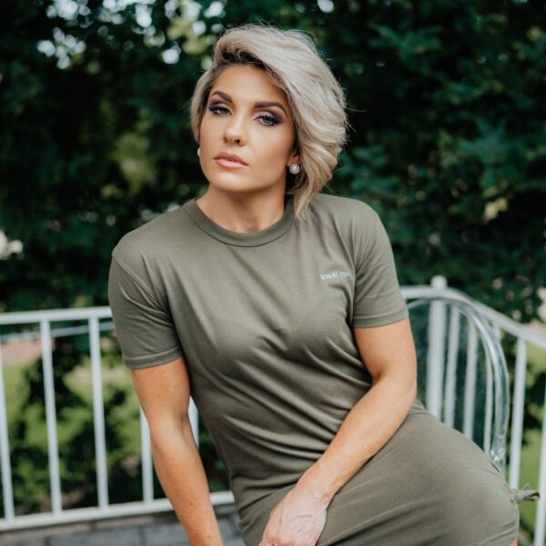The Casual Olive T - Shirt Dress