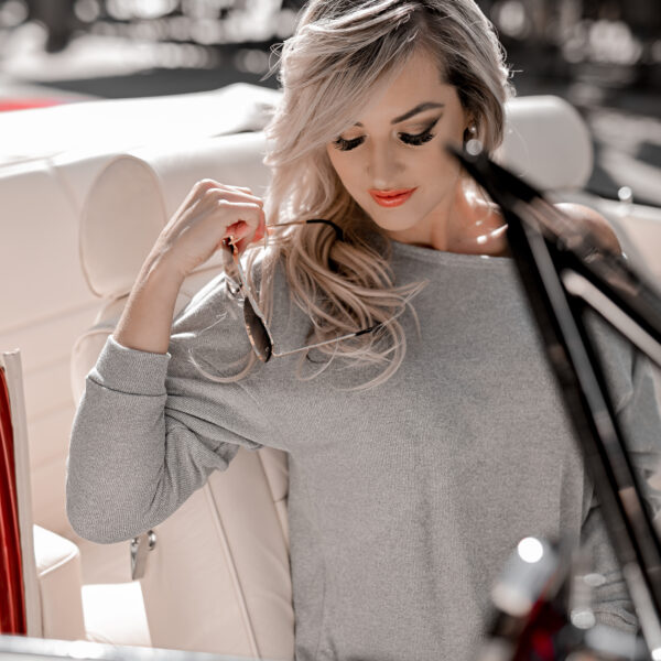 The Serene Knit In Soft Grey