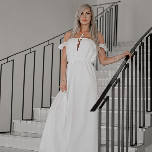 The Sienna Dress in White
